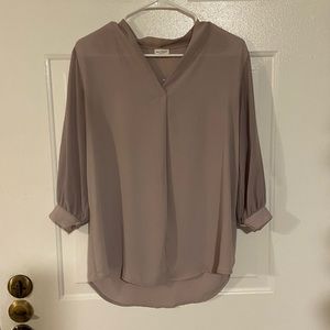 Women’s 3/4 sleeve lilac blouse